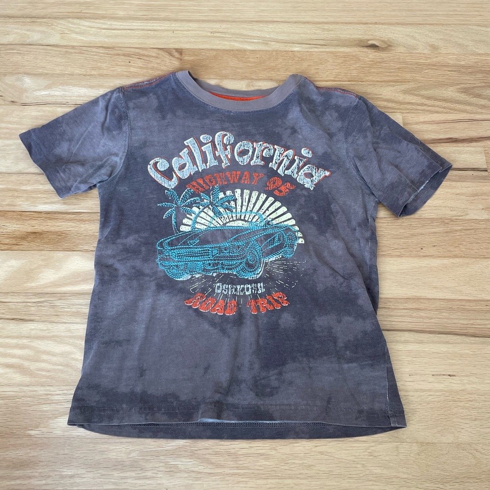 Brown California Graphic Baby Tee